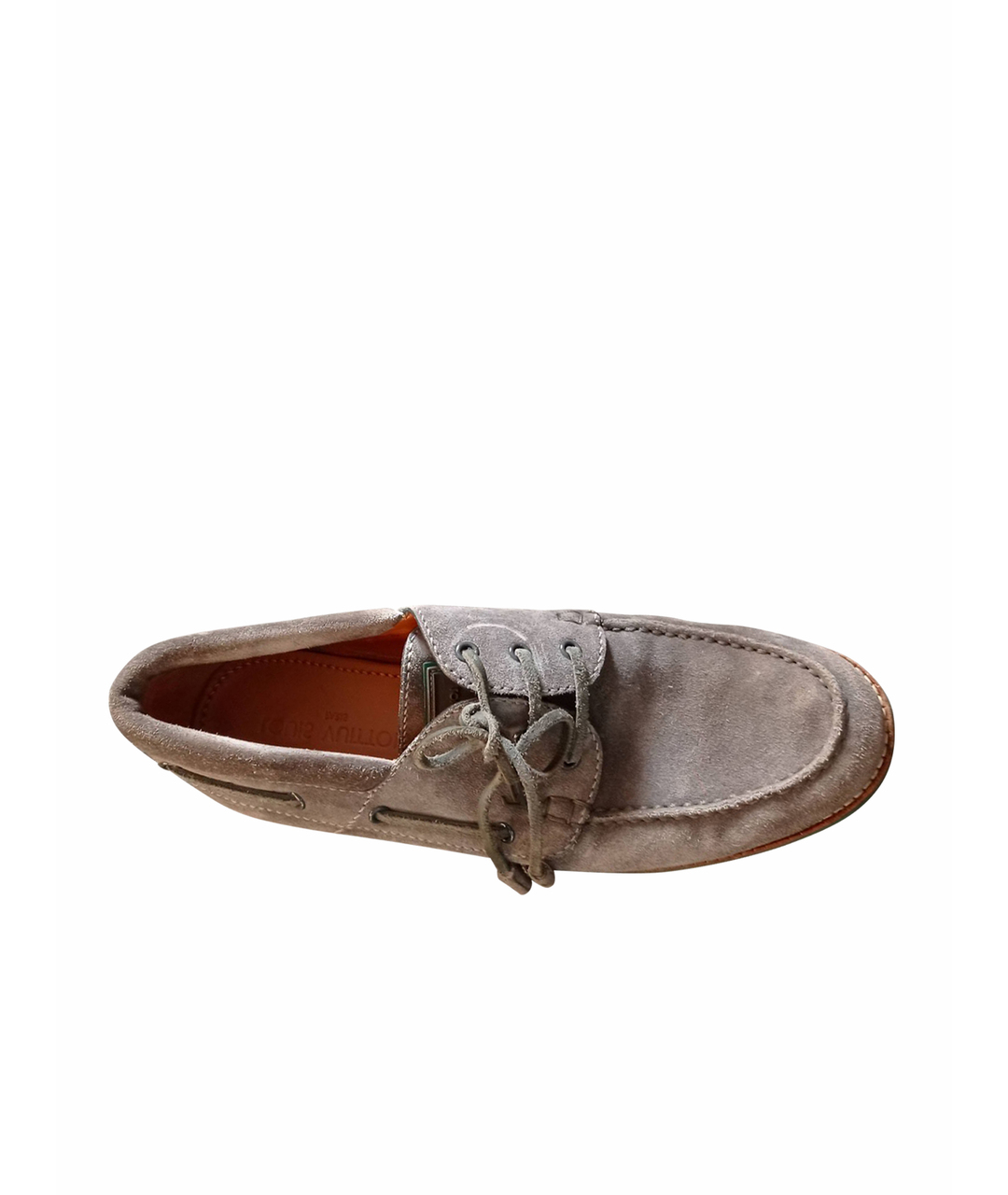 LOUIS VUITTON PRE-OWNED Серые замшевые туфли, фото 1