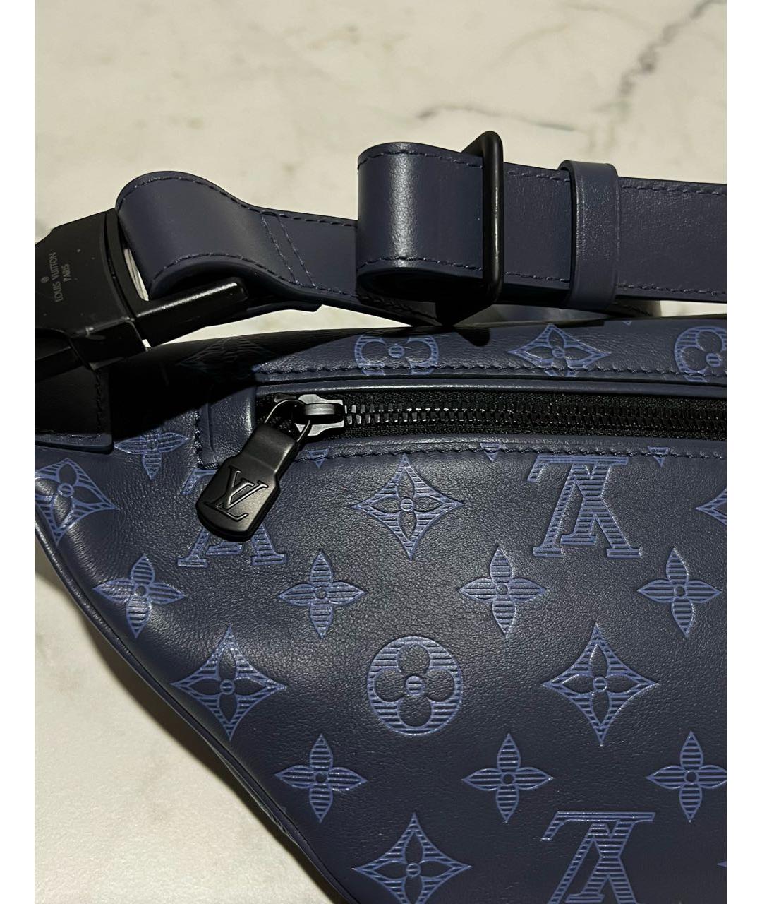 LOUIS VUITTON PRE-OWNED Темно-синяя поясная сумка, фото 3