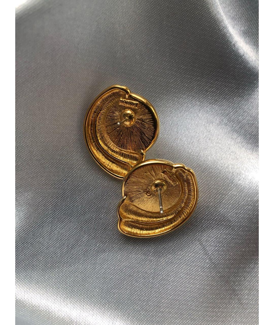 MONET Золотые металлические серьги, фото 4