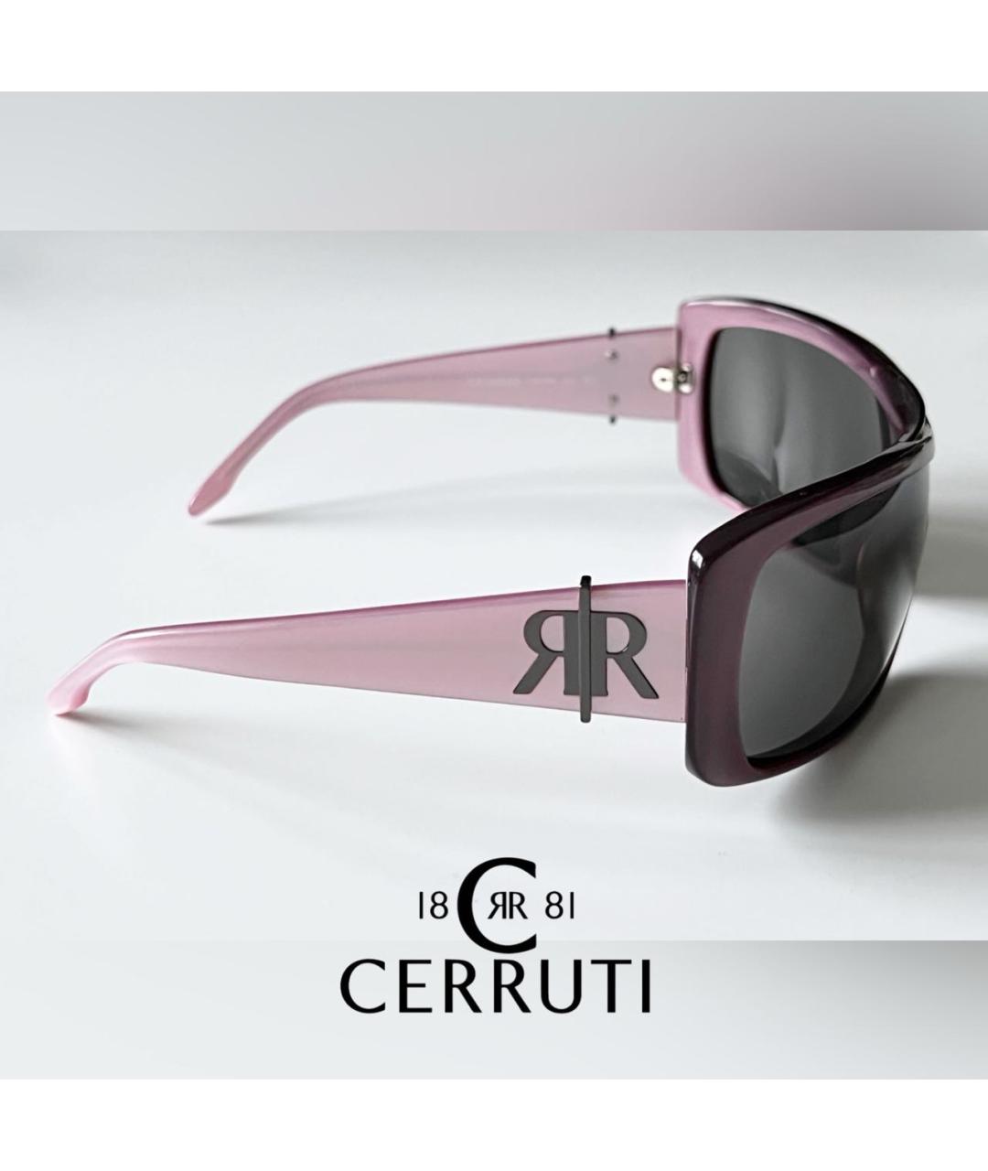 CERRUTI 1881 Розовые пластиковые солнцезащитные очки, фото 8