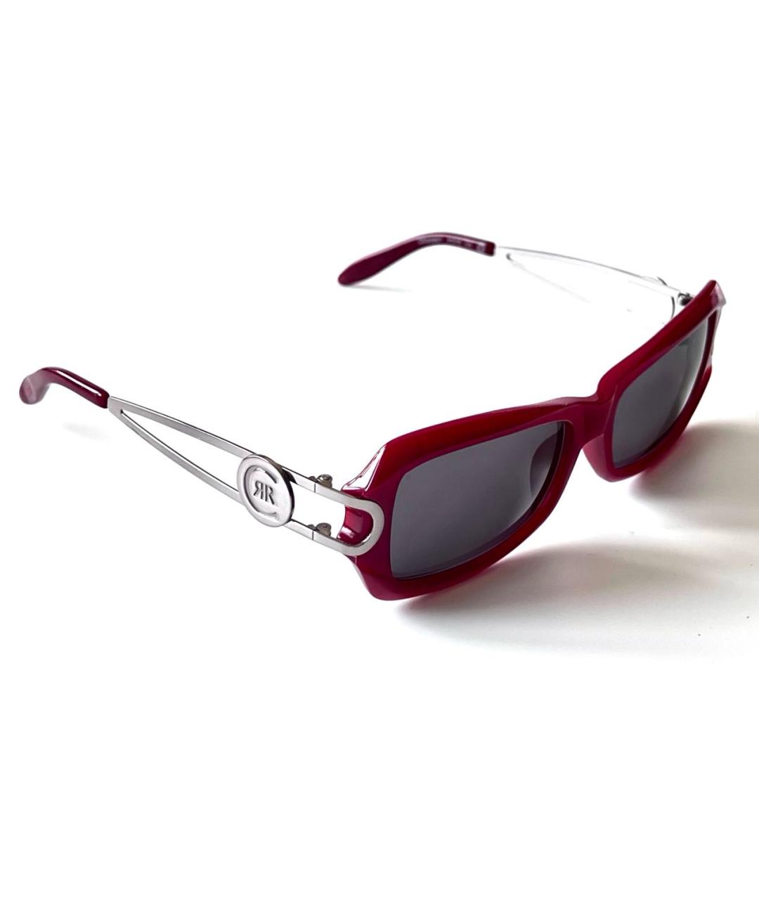 CERRUTI 1881 Бордовые пластиковые солнцезащитные очки, фото 3