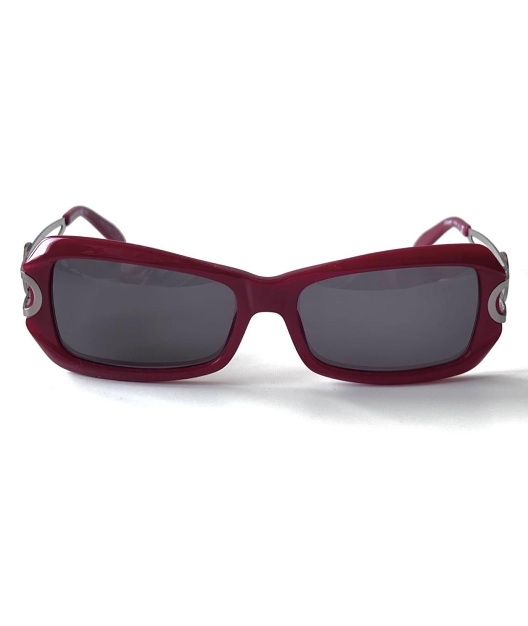 CERRUTI 1881 Бордовые пластиковые солнцезащитные очки, фото 6