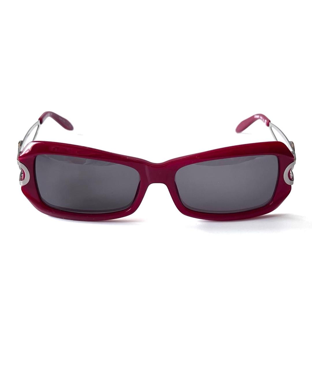 CERRUTI 1881 Бордовые пластиковые солнцезащитные очки, фото 9