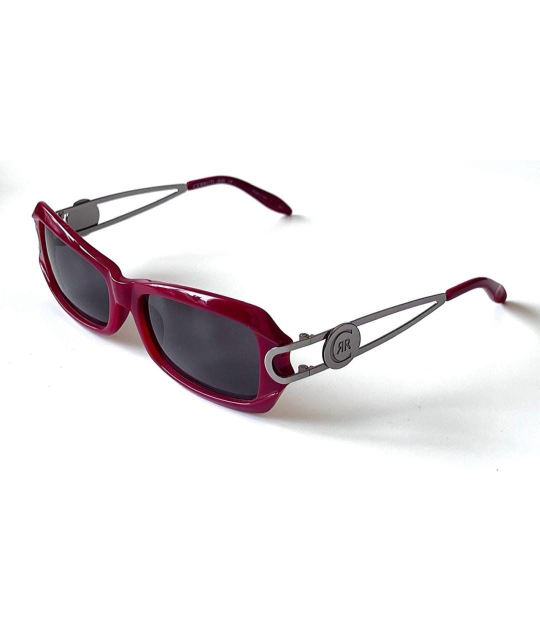 CERRUTI 1881 Бордовые пластиковые солнцезащитные очки, фото 2