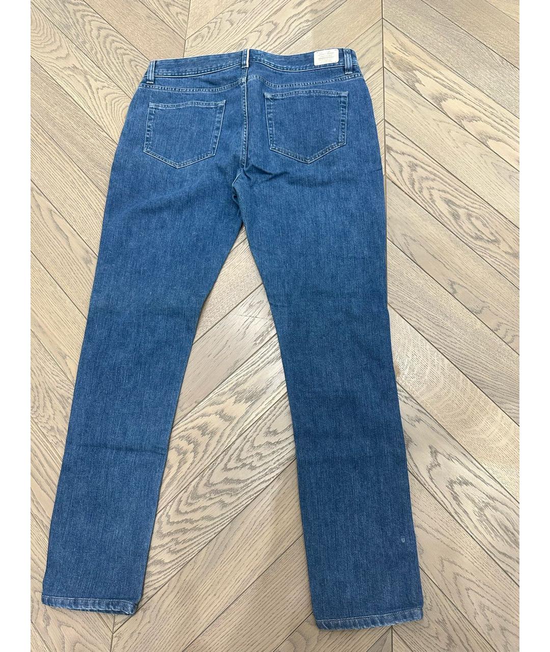 LORO PIANA Синие прямые джинсы, фото 2