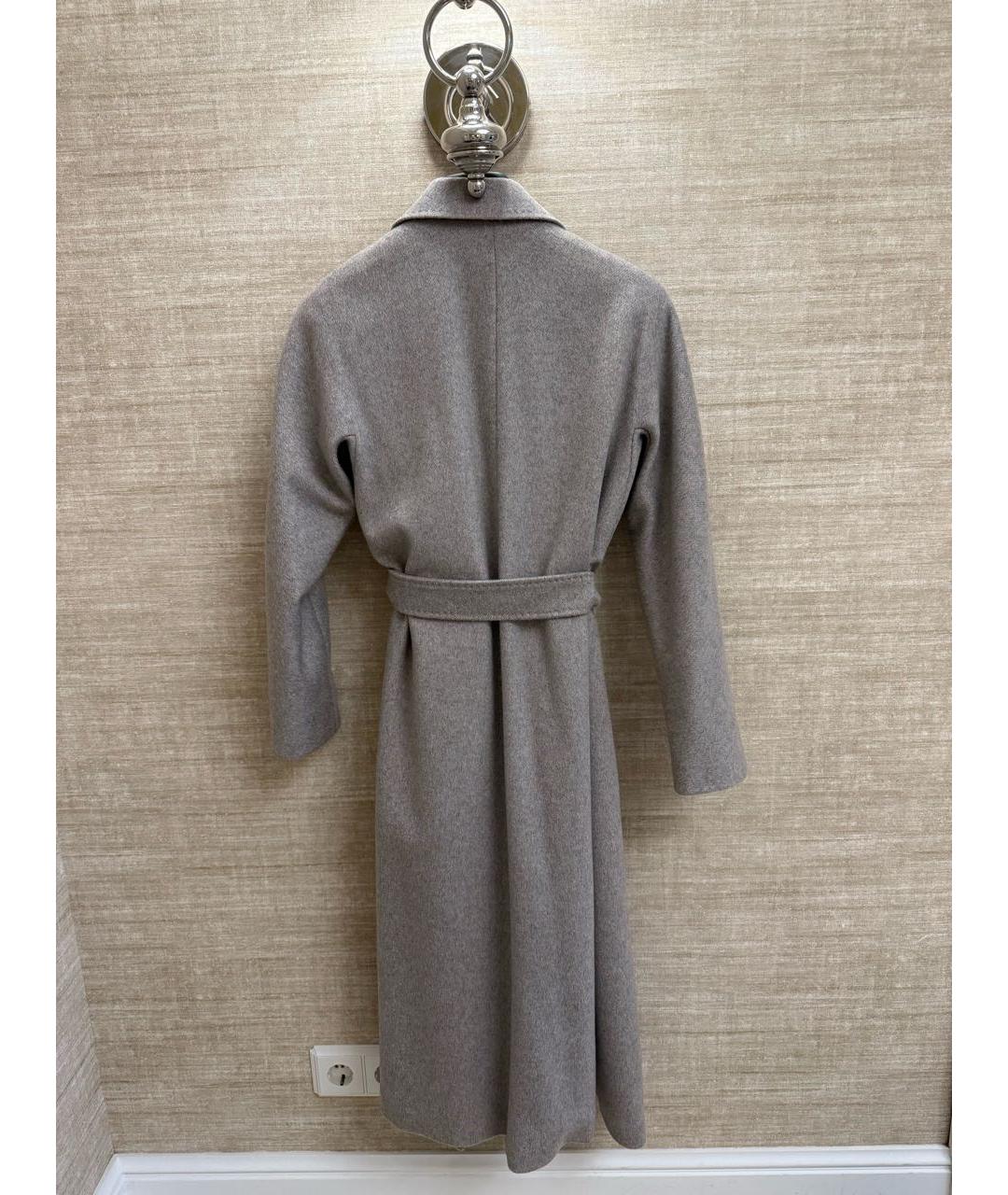 MAX MARA STUDIO Серое кашемировое пальто, фото 2