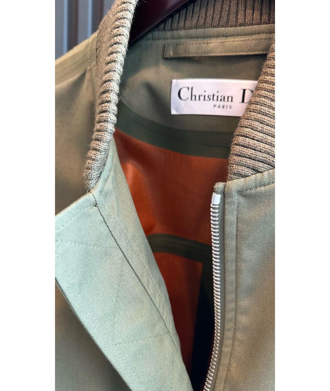 CHRISTIAN DIOR PRE-OWNED Хаки полиэстеровая куртка, фото 3