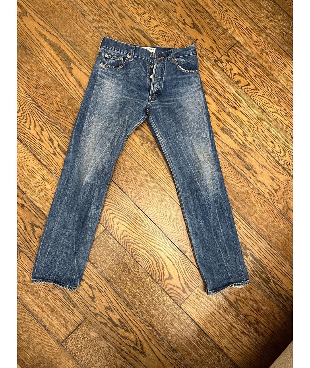 BALENCIAGA Синие прямые джинсы, фото 6