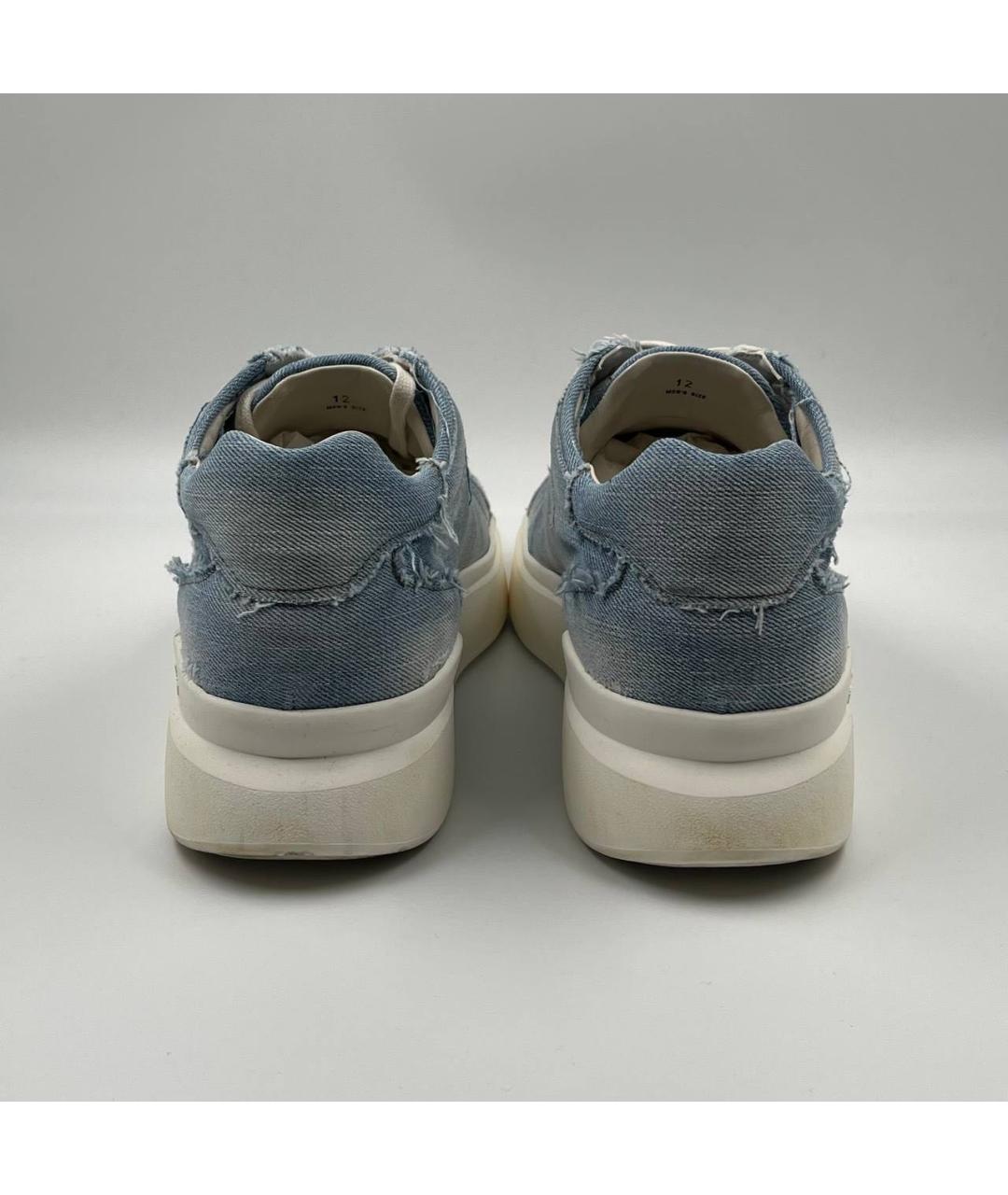 HOGAN Голубые низкие кроссовки / кеды, фото 5
