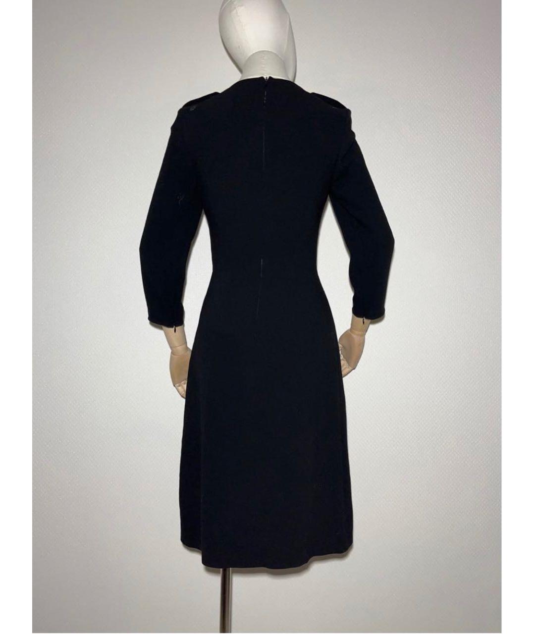 BURBERRY Черное полиэстеровое коктейльное платье, фото 2