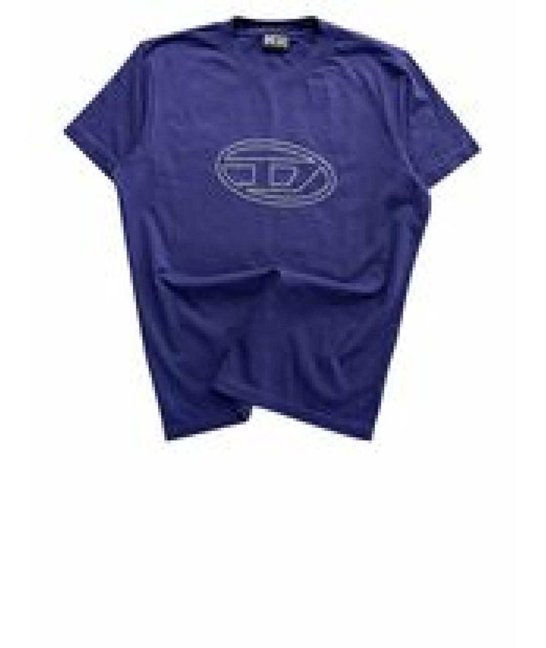 DIESEL Фиолетовая хлопковая футболка, фото 1