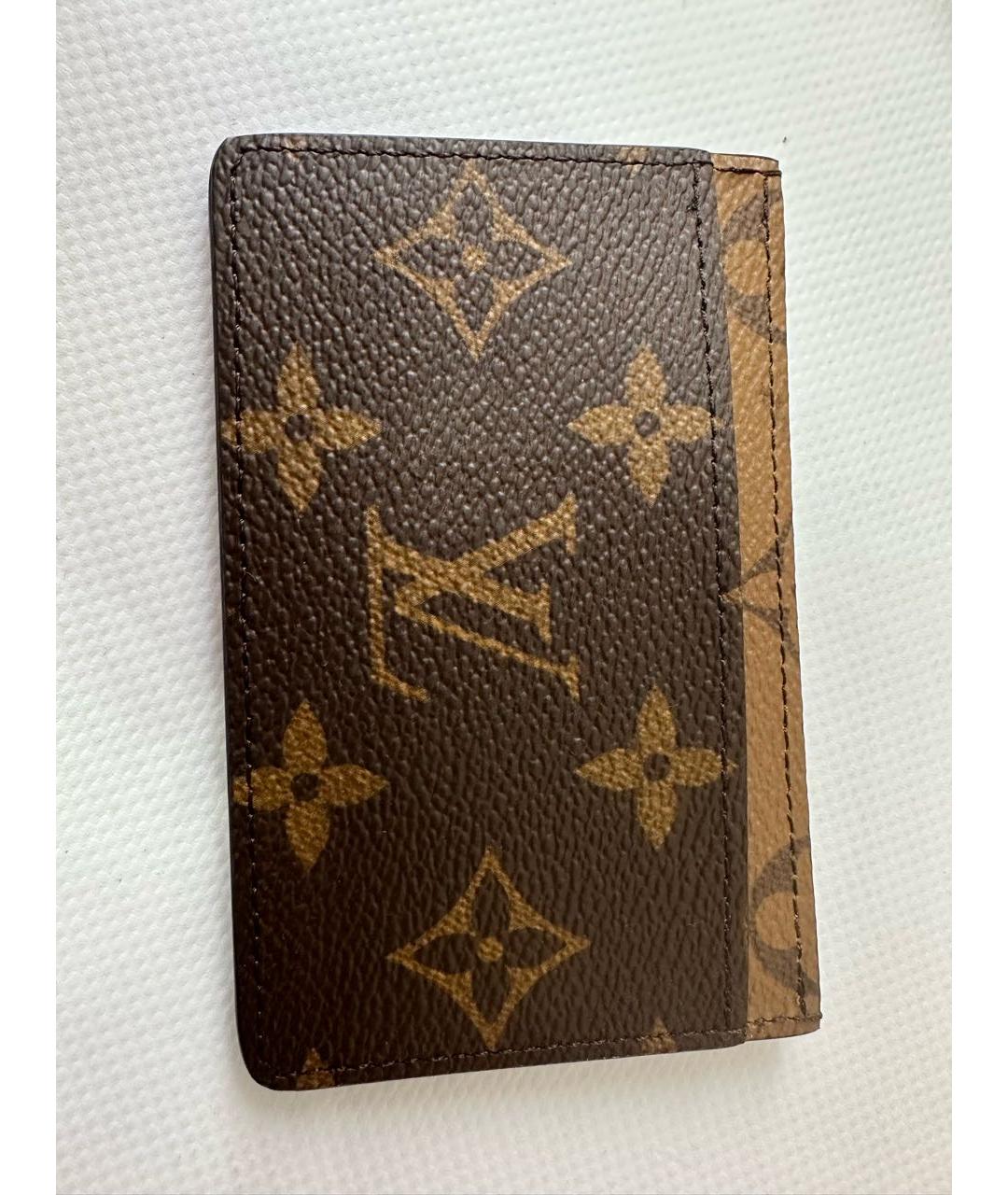 LOUIS VUITTON PRE-OWNED Коричневый кардхолдер, фото 3