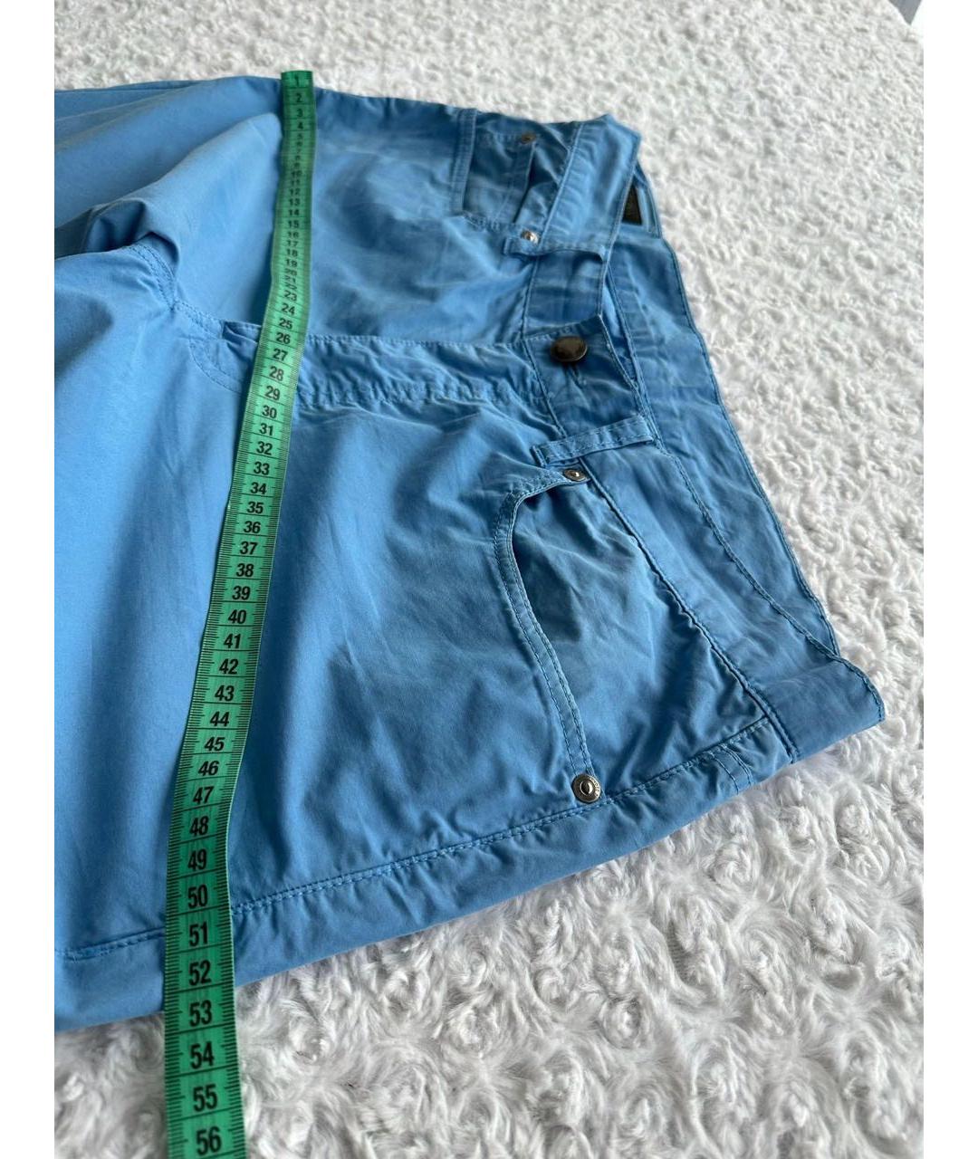ZZEGNA Голубые хлопковые брюки чинос, фото 6