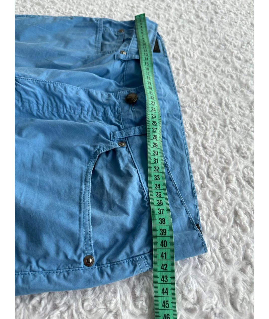 ZZEGNA Голубые хлопковые брюки чинос, фото 3