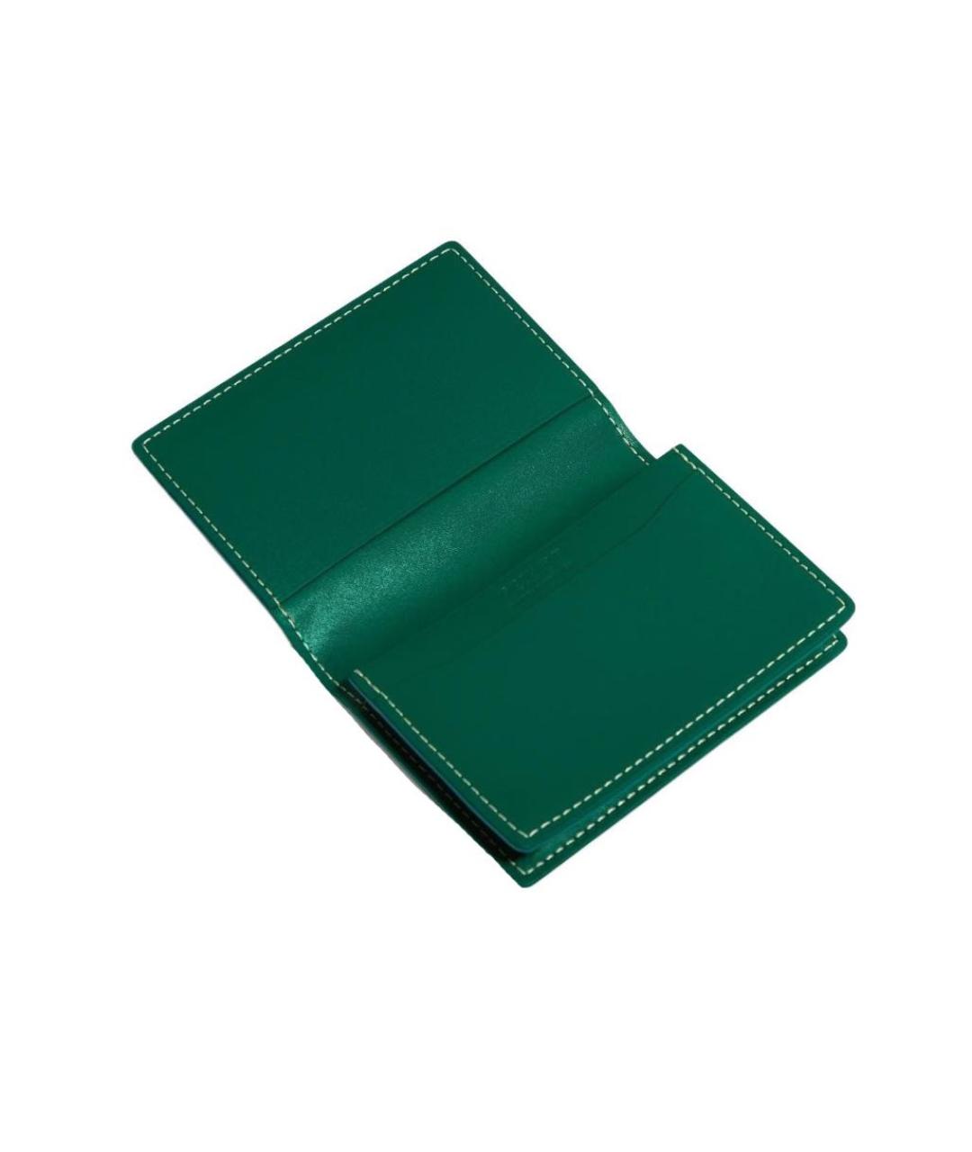 GOYARD Зеленый кошелек, фото 2