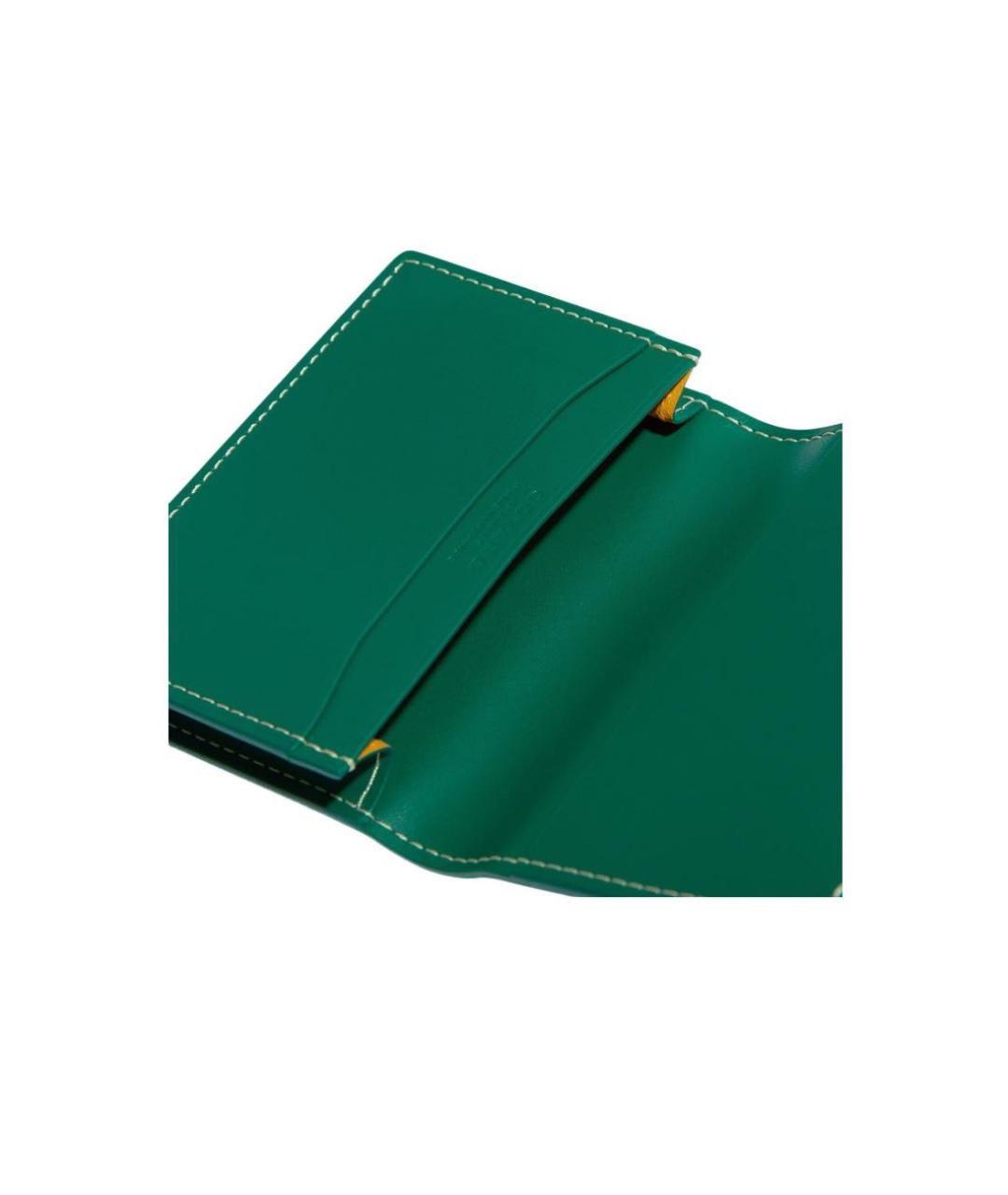 GOYARD Зеленый кошелек, фото 3