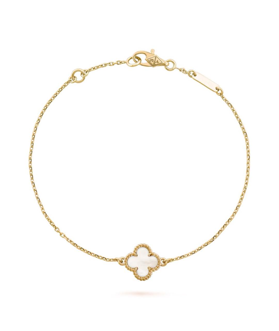 VAN CLEEF & ARPELS Белый браслет из желтого золота, фото 4