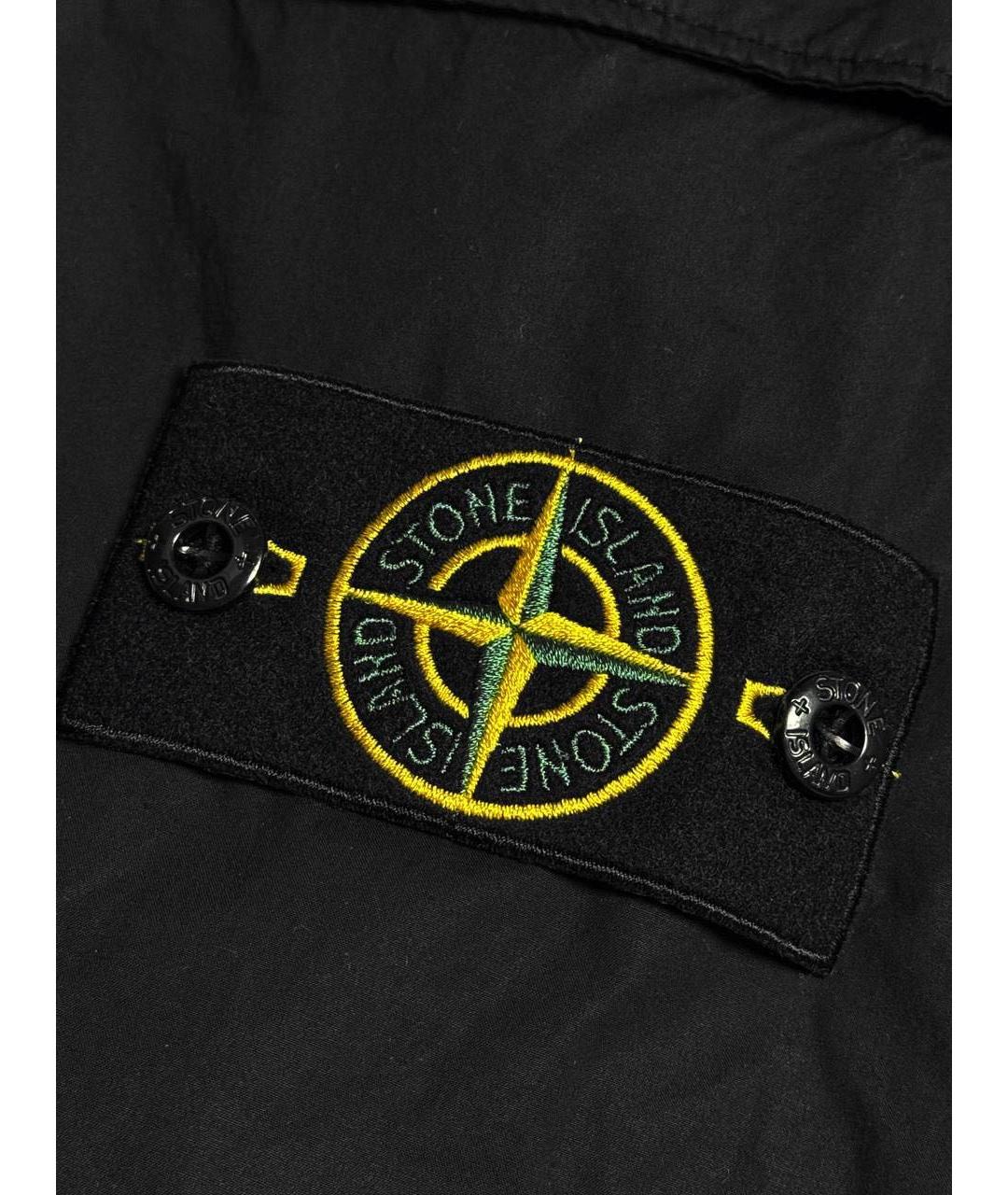 STONE ISLAND Черные хлопко-эластановые шорты, фото 4