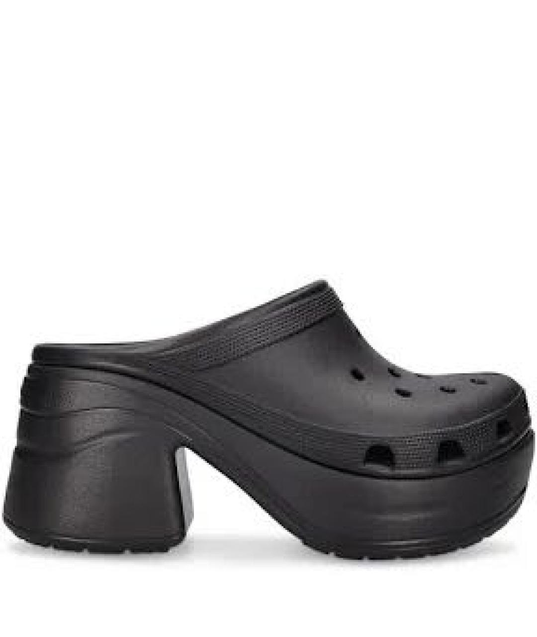 CROCS Черные синтетические сабо, фото 6