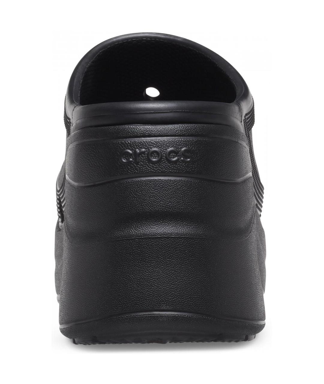 CROCS Черные синтетические сабо, фото 4