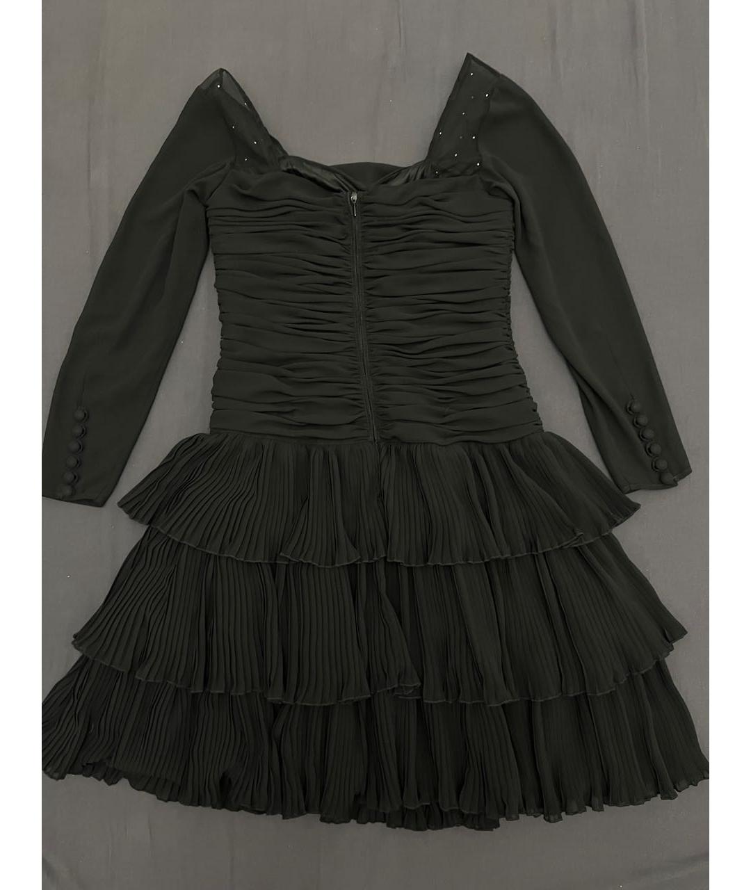 LOUIS FERAUD Черное вискозное коктейльное платье, фото 2