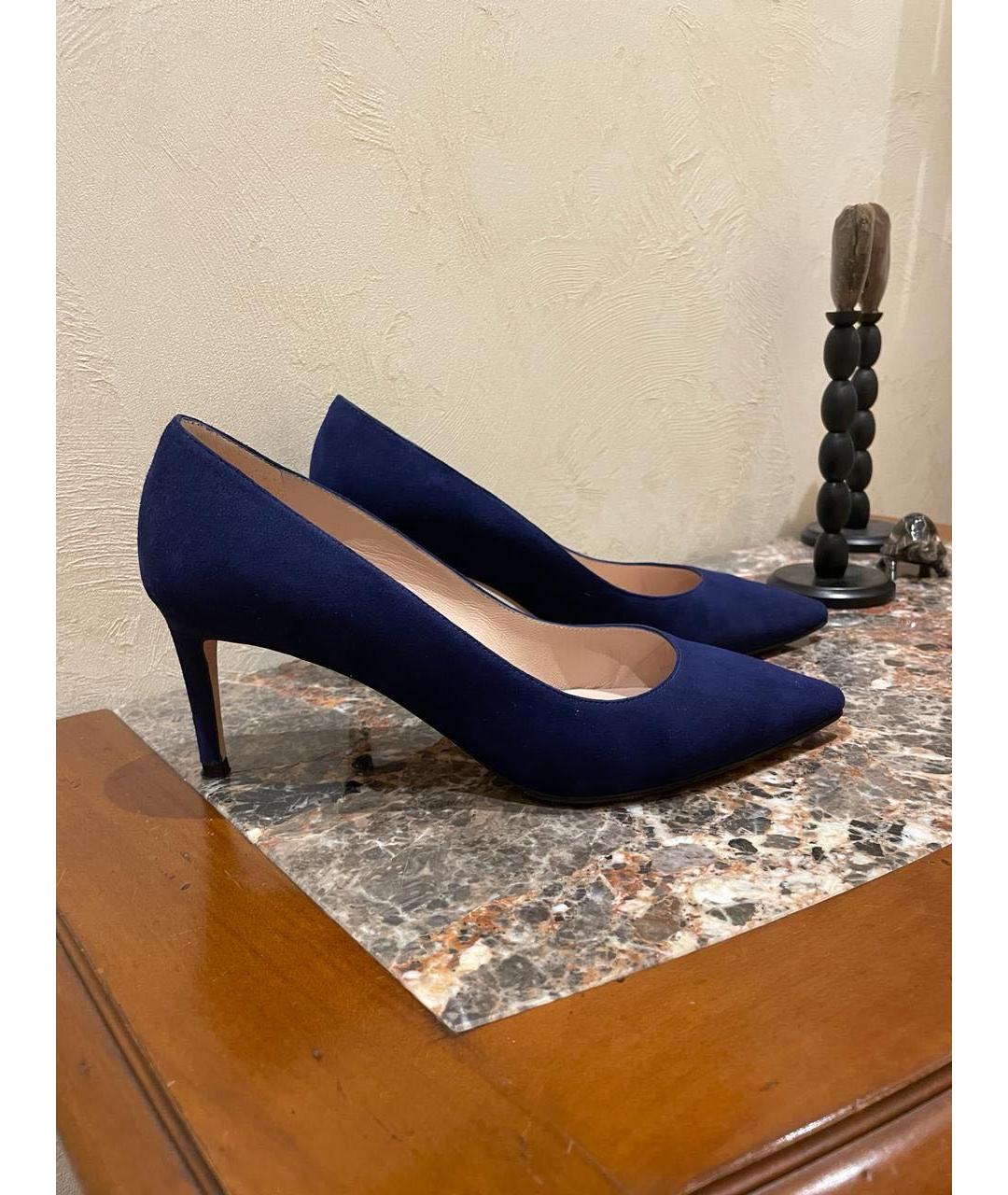 STUART WEITZMAN Синие замшевые туфли, фото 2