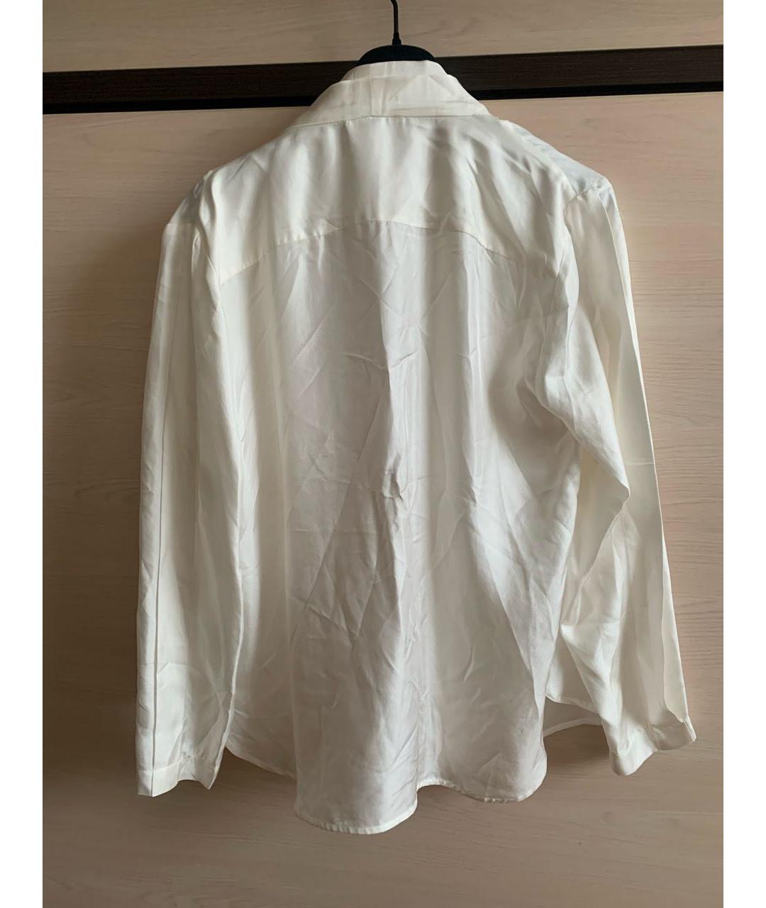 SANDRO Белая атласная рубашка, фото 2
