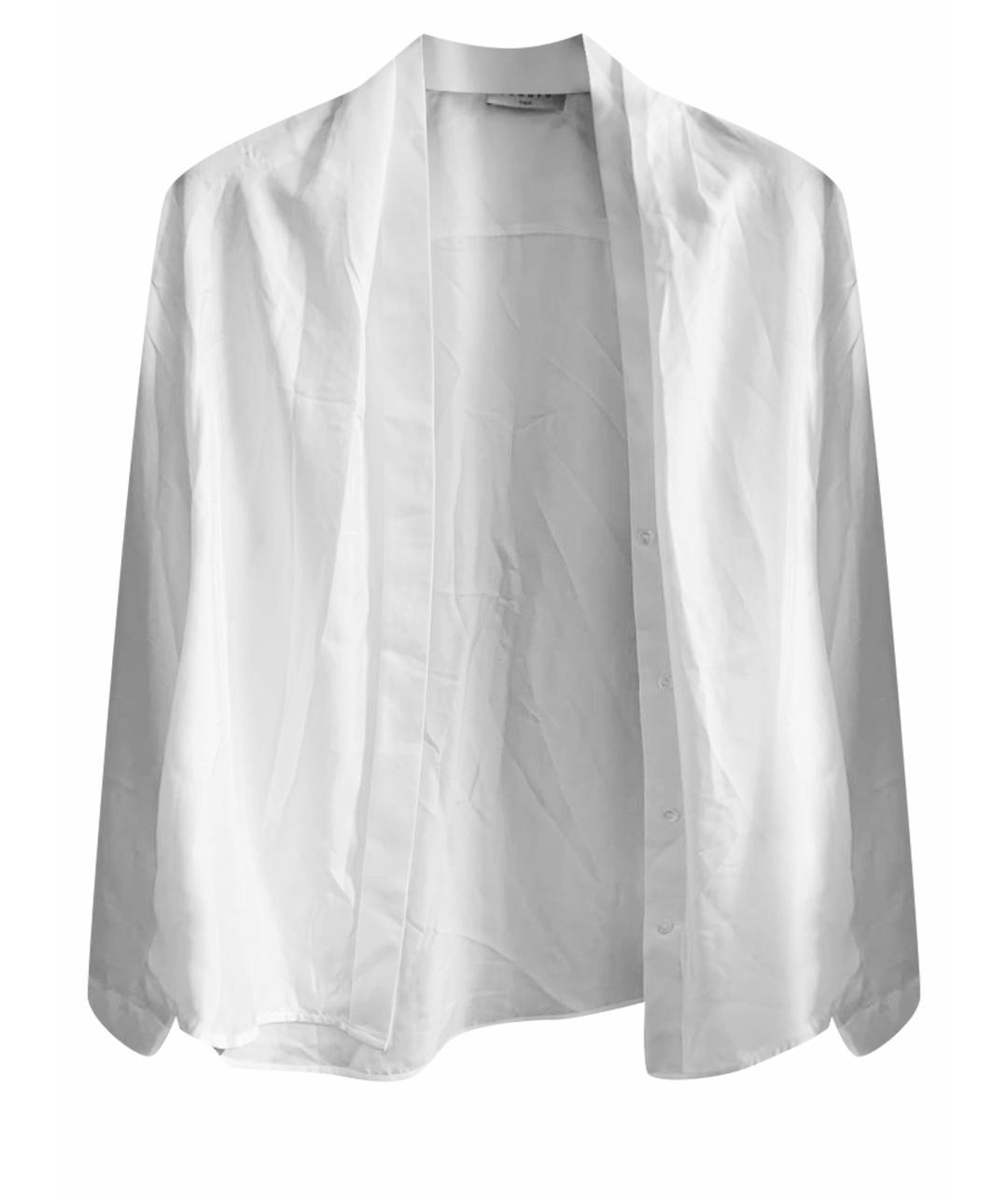 SANDRO Белая атласная рубашка, фото 1