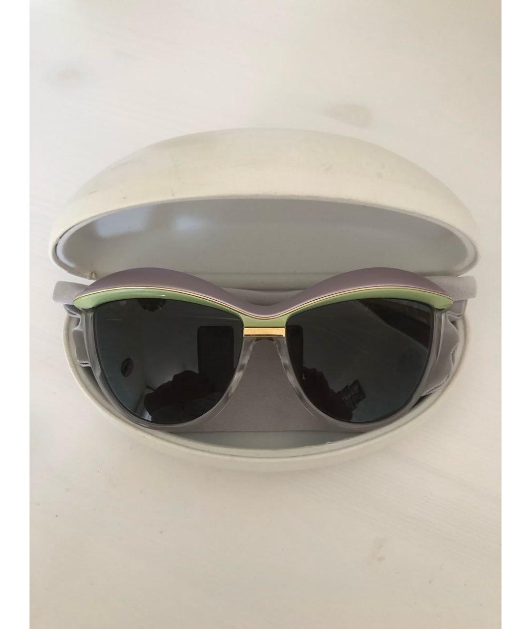 CHRISTIAN DIOR PRE-OWNED Мульти пластиковые солнцезащитные очки, фото 4