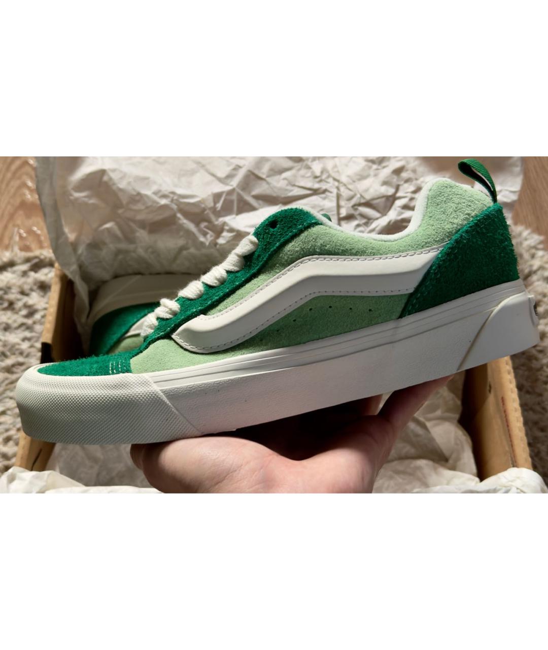 VANS Зеленые замшевые кроссовки, фото 3