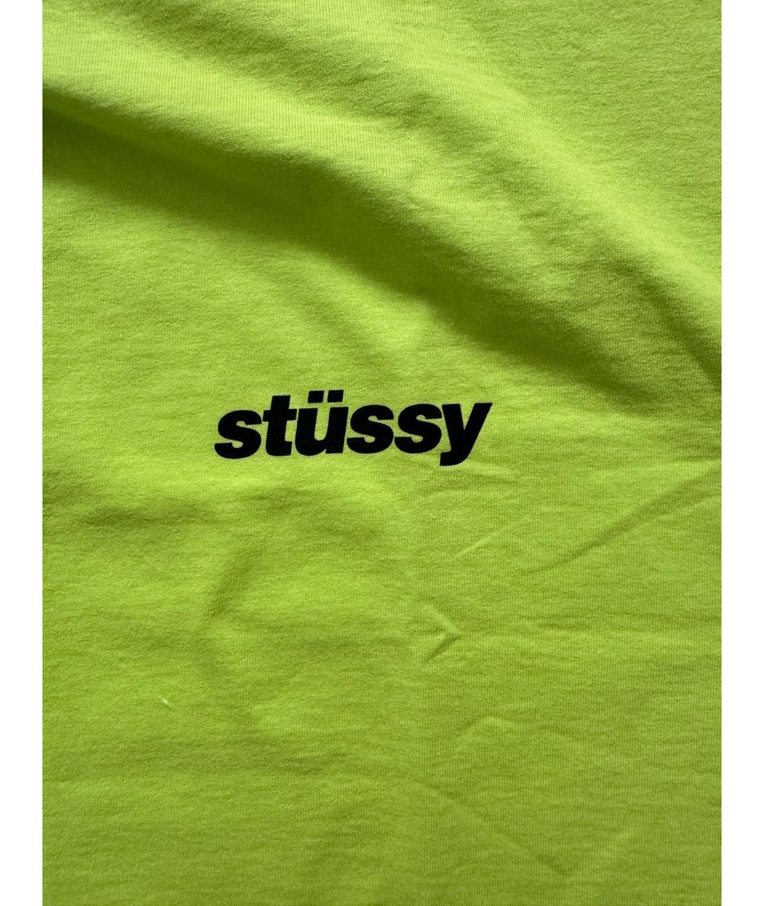 STUSSY Зеленая хлопковая футболка, фото 6
