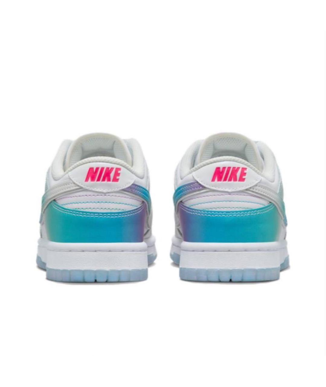 NIKE Бирюзовые кожаные кроссовки, фото 4