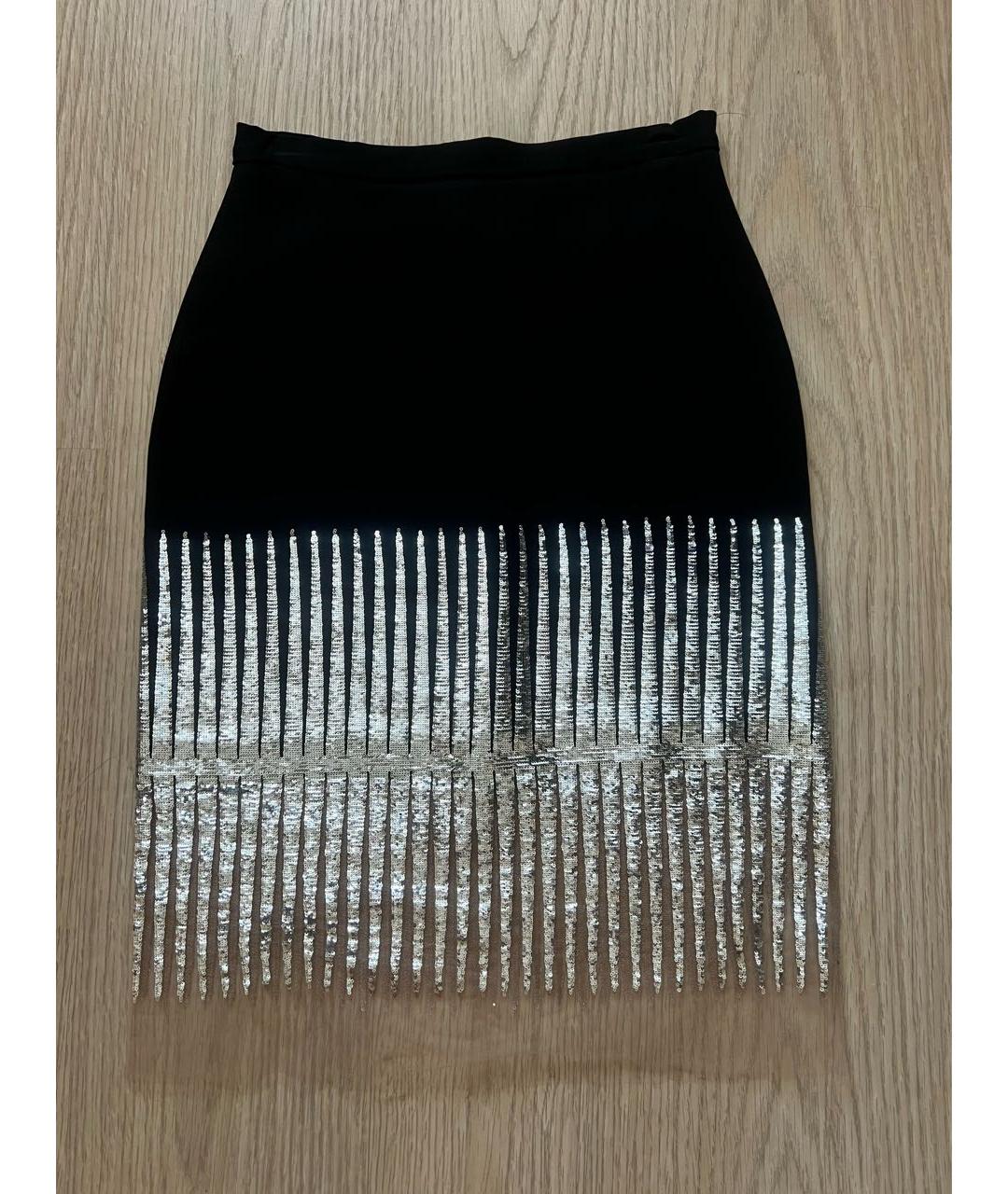 LA PERLA Черная шелковая юбка миди, фото 8
