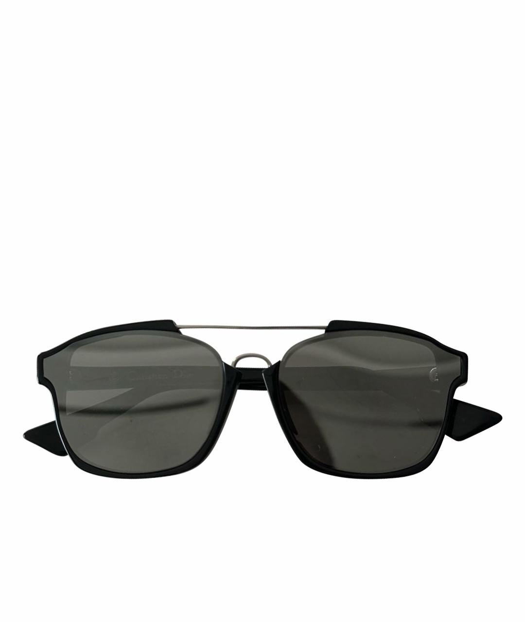DIOR HOMME Черные пластиковые солнцезащитные очки, фото 1