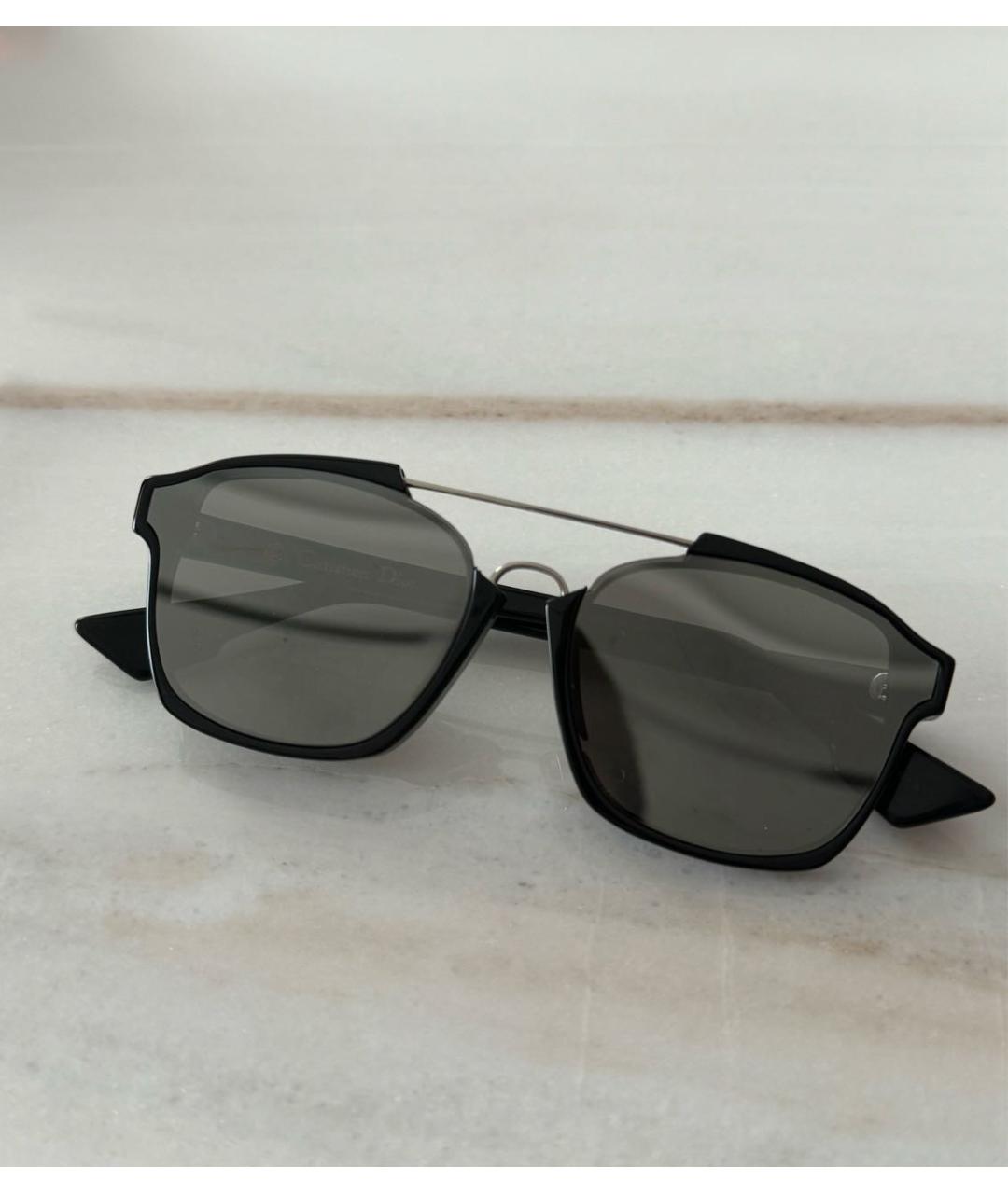 DIOR HOMME Черные пластиковые солнцезащитные очки, фото 9