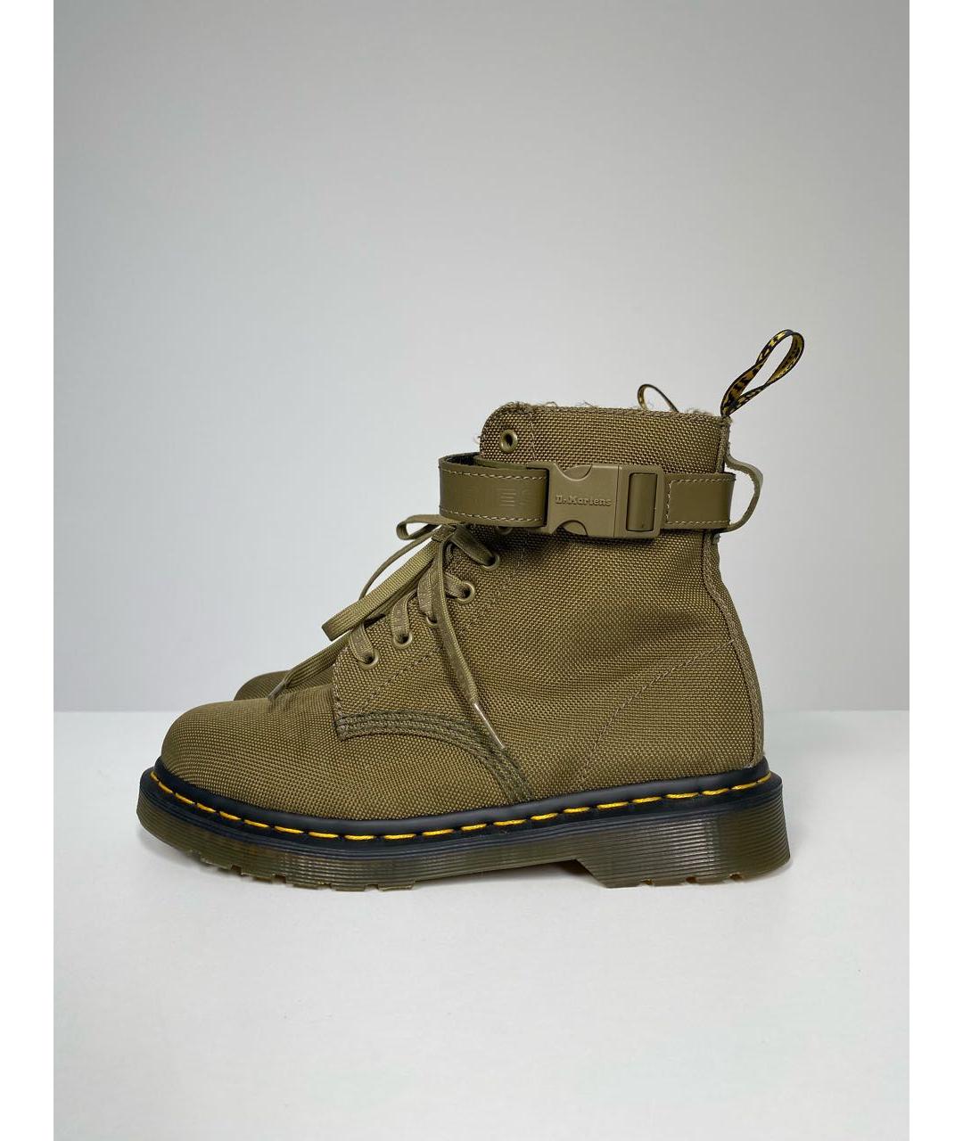 DR. MARTENS Хаки текстильные ботинки, фото 8