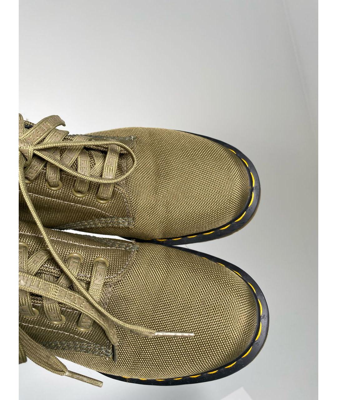 DR. MARTENS Хаки текстильные ботинки, фото 4