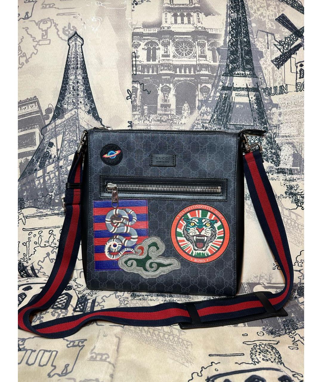 GUCCI Черная сумка на плечо, фото 8