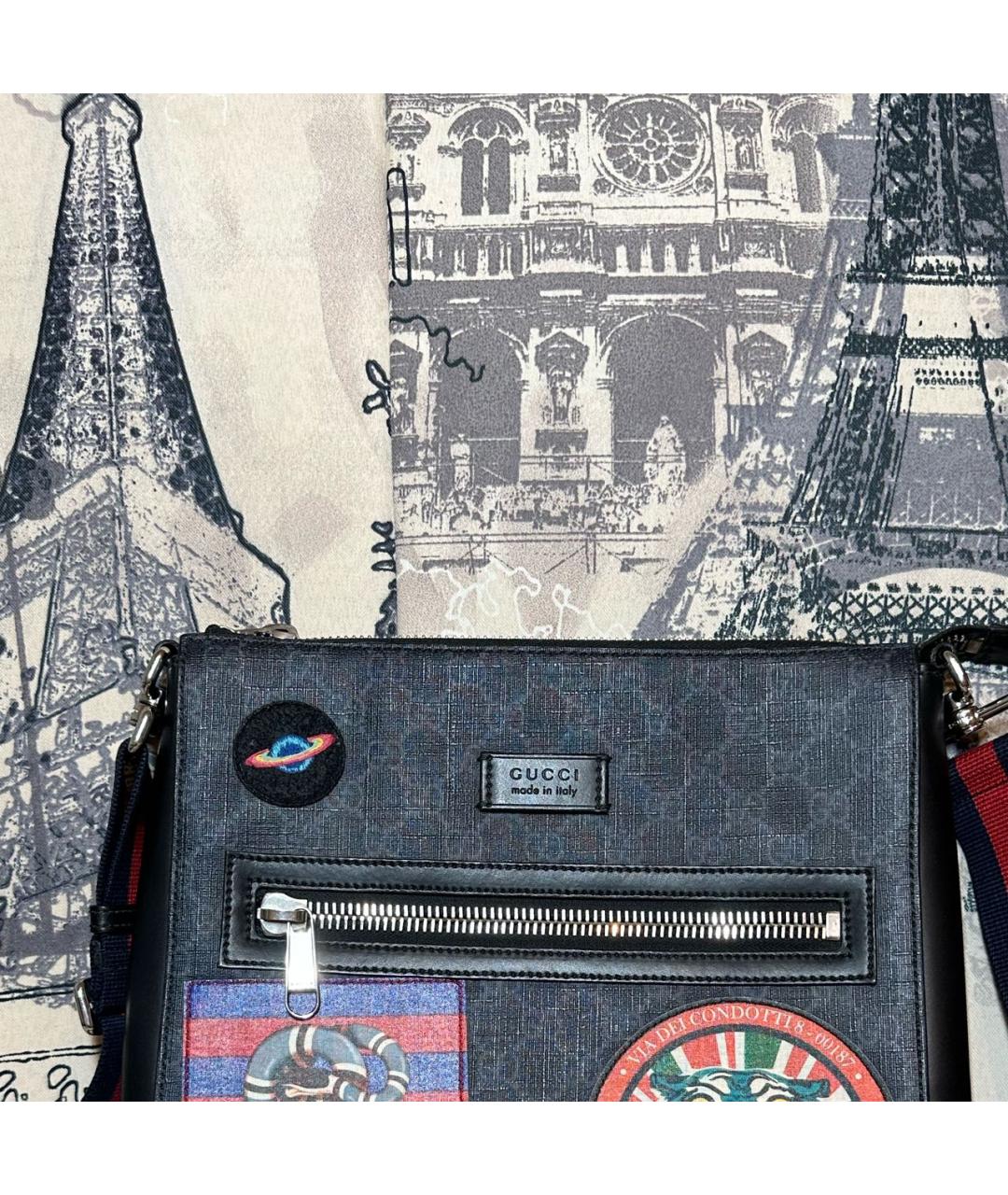 GUCCI Черная сумка на плечо, фото 2