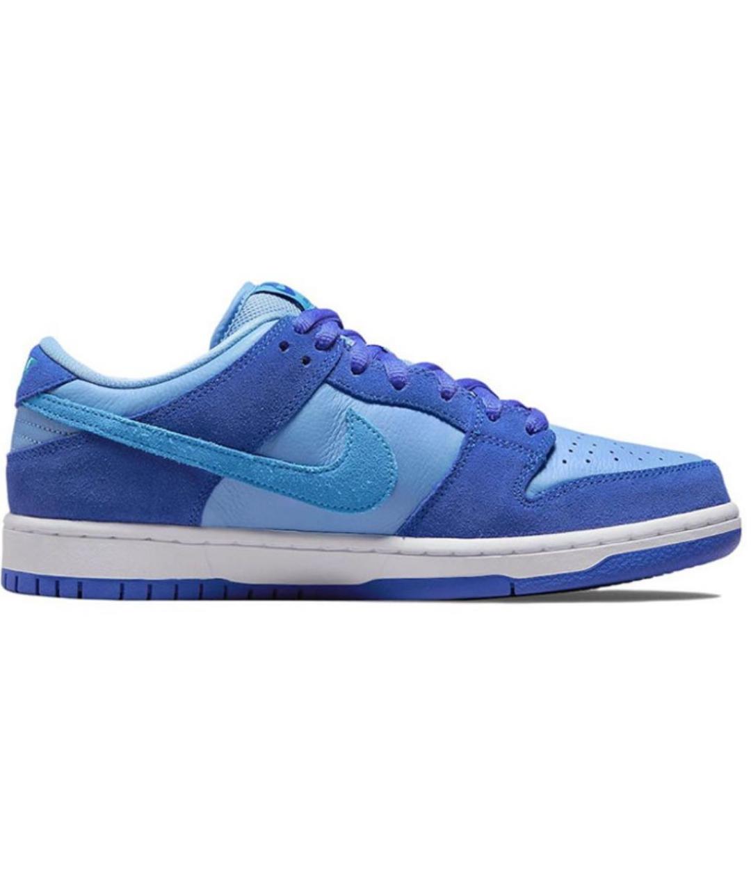 NIKE Синие замшевые низкие кроссовки / кеды, фото 3
