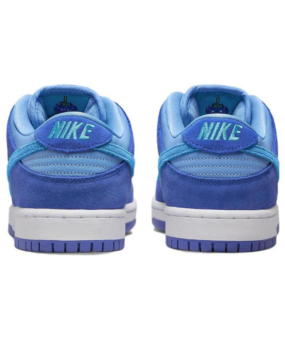 NIKE Синие замшевые низкие кроссовки / кеды, фото 5