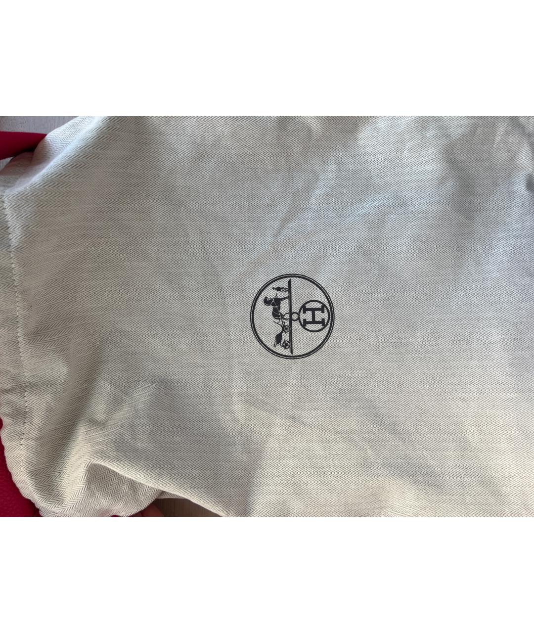 HERMES Розовая кожаная сумка через плечо, фото 6