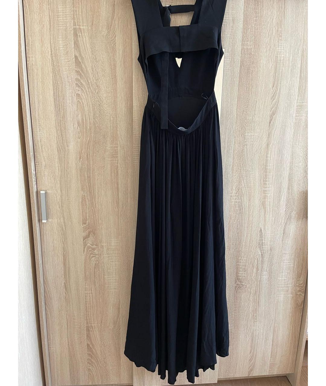 PROENZA SCHOULER Черное шифоновое вечернее платье, фото 2