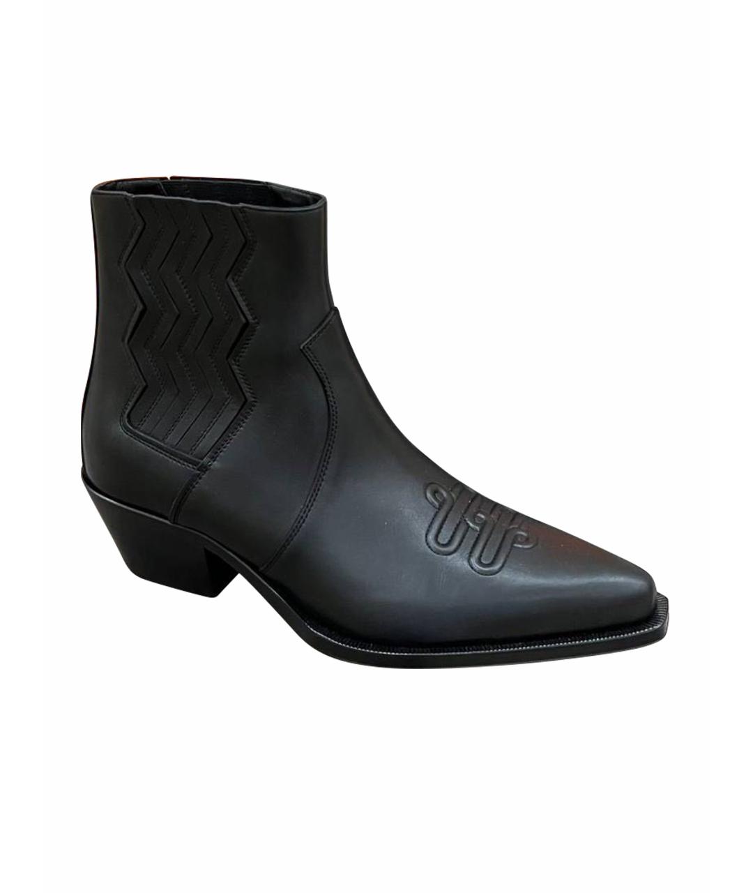 HERMES PRE-OWNED Черные кожаные высокие ботинки, фото 1