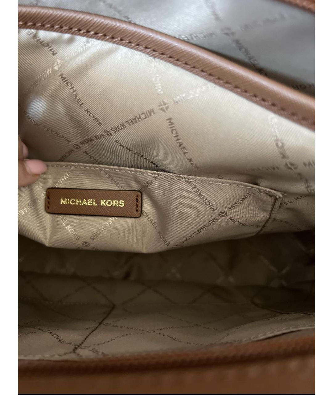 MICHAEL KORS Коричневая сумка тоут, фото 4