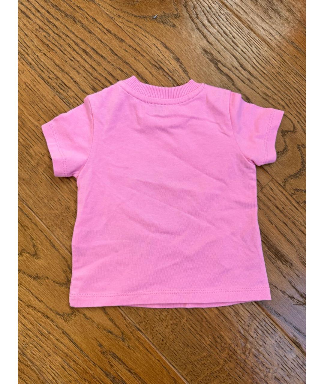 MOSCHINO KIDS Розовый хлопковый футболка / топ, фото 4