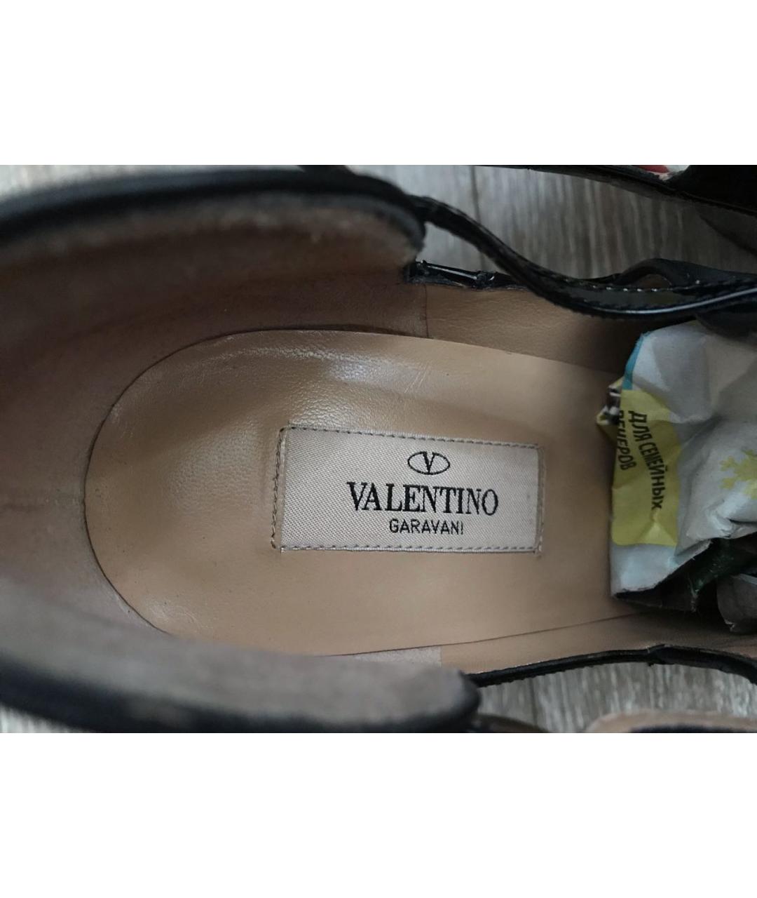 VALENTINO Черные туфли из лакированной кожи, фото 7