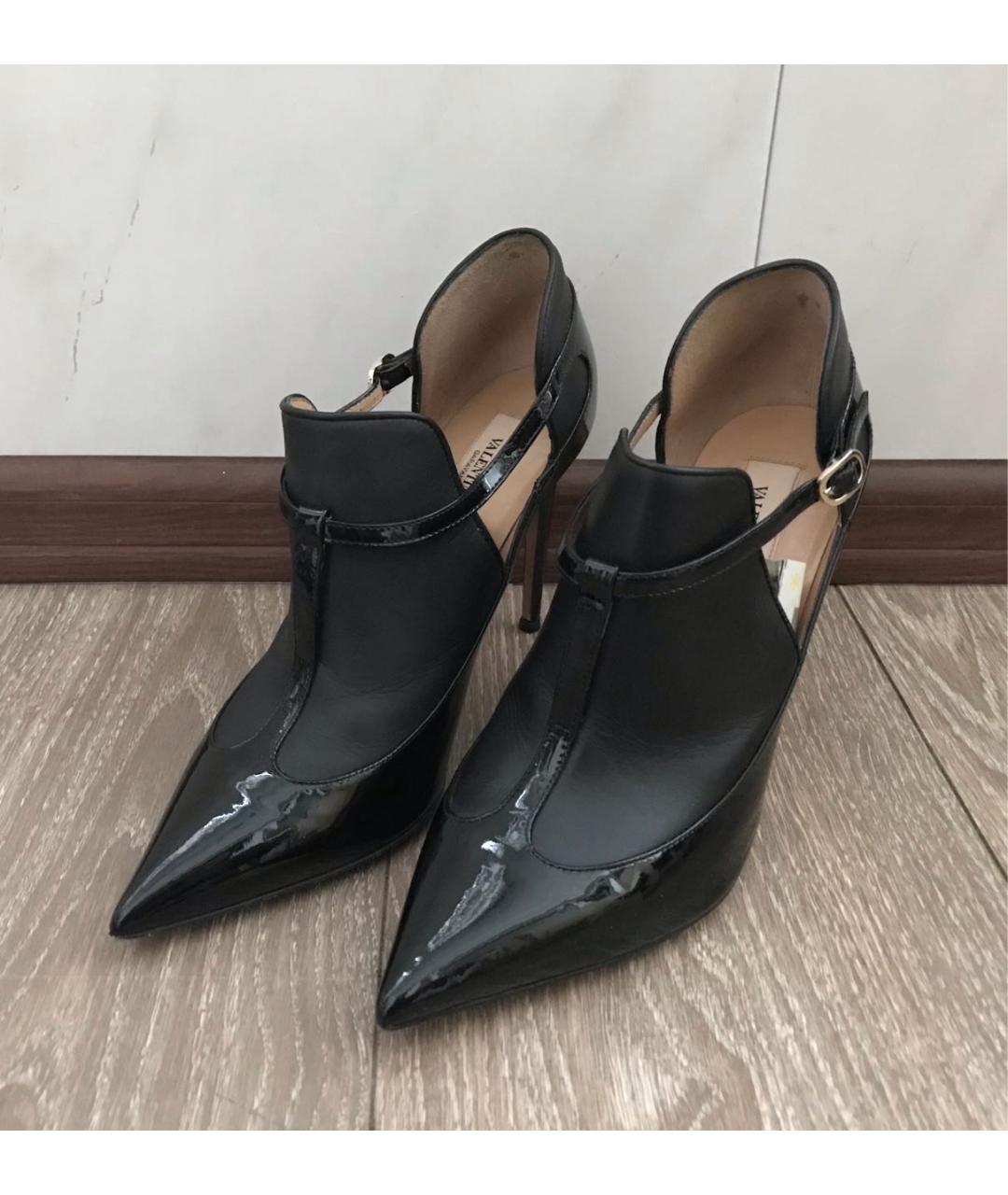 VALENTINO Черные туфли из лакированной кожи, фото 3