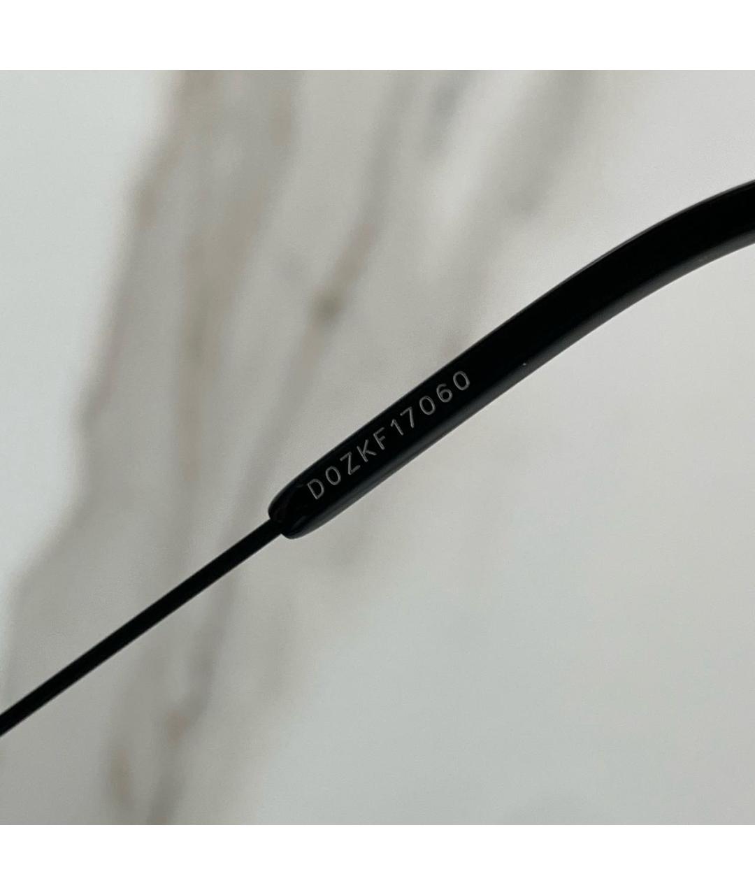 SAINT LAURENT Черные металлические солнцезащитные очки, фото 7
