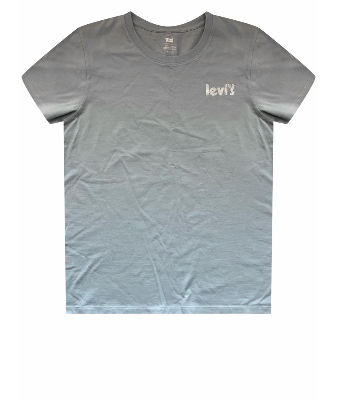LEVI'S Голубая хлопковая футболка, фото 1
